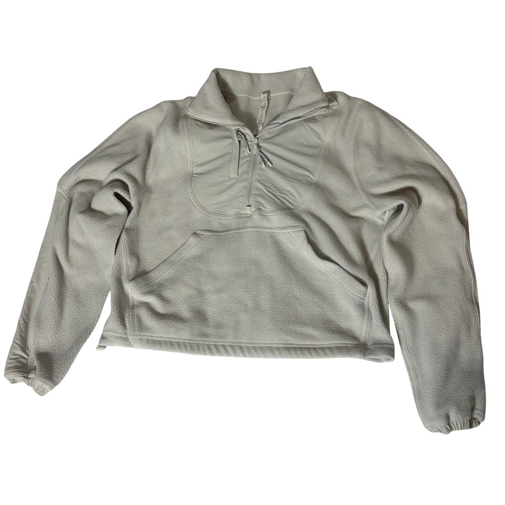Lululemon Fleece + Ripstop Hiking Pullover 'Bone'